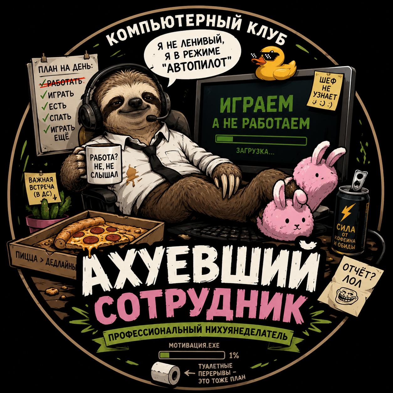 Компьютерный клуб — ленивый сотрудник
